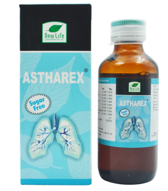 New Life Astharex Syrup Sugar Free for cough relief and respiratory wellness