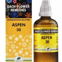 New Life Bach Flower Aspen 30 remedy for fear, anxiety and emotional balance