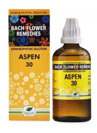 New Life Bach Flower Aspen 30 remedy for fear, anxiety and emotional balance