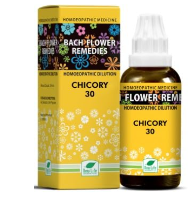 New Life Bach Flower Chicory 30 remedy for emotional balance and possessiveness