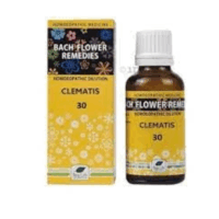 New Life Bach Flower Clematis 30 remedy for focus, awareness and emotional grounding