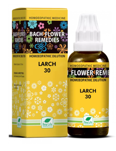 New Life Bach Flower Larch 30 remedy for confidence and overcoming self-doubt