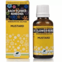 New Life Bach Flower Mustard 30 remedy for unexplained sadness and emotional upliftment
