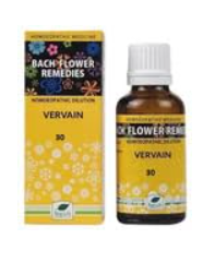 New Life Bach Flower Vervain 30 remedy for mental balance and emotional wisdom