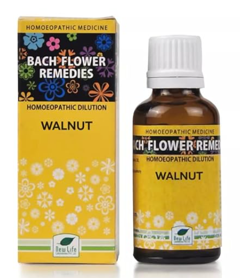 New Life Bach Flower Walnut 30 remedy for life transitions and emotional shielding