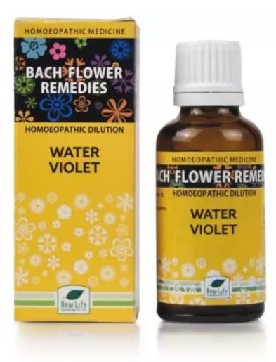 New Life Bach Flower Water Violet 30 remedy for introverts and social confidence