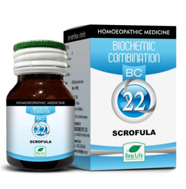 New Life Bio Combination No.22 Scrofula tablets for skin and glandular health