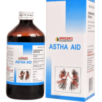 Bakson’s Astha Aid Syrup for cough, throat irritation and bronchial support