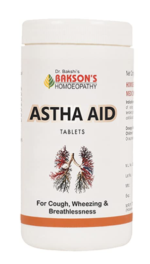 Bakson’s Astha Aid Tablets for cough relief and bronchial support
