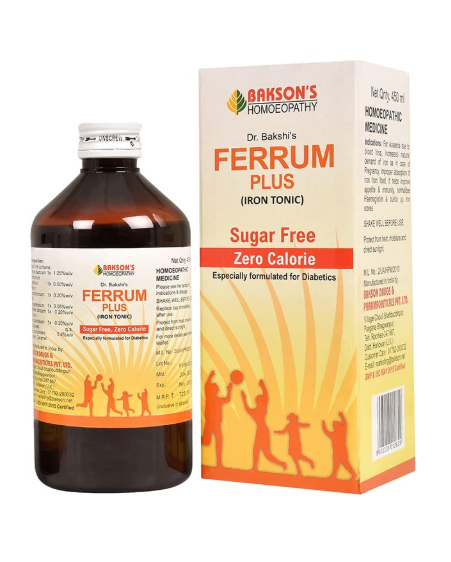 Bakson’s Ferrum Plus Iron Tonic for natural iron support and energy