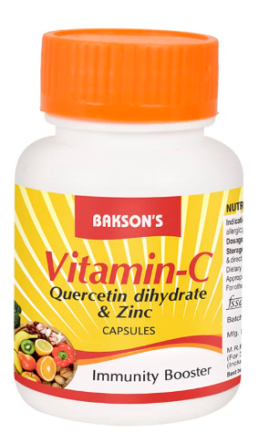 Bakson’s Vitamin-C Quercetin & Zinc Capsules Immunity Booster