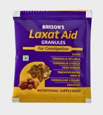 Bakson’s Laxat Aid Granules for constipation relief and digestive health