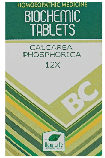 New Life Calcarea Phosphorica Biochemic Tablets for bone growth and teething support