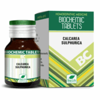 New Life Calcarea Sulphurica Biochemic Tablets for skin healing and respiratory relief
