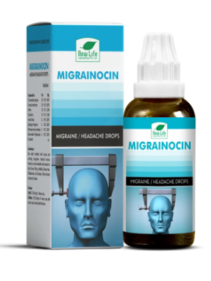 New Life Migranocin Drops for migraine and one-sided headache relief