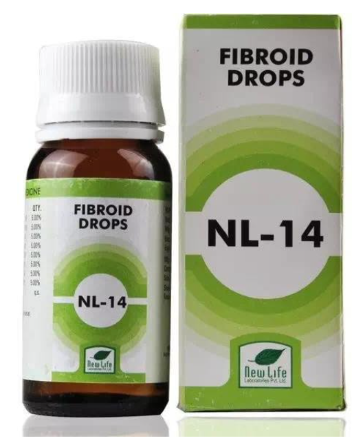 New Life NL 14 Fibroid Drops for fibroid discomfort and heavy bleeding support