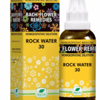 New Life Bach Flower Rock Water 30 remedy for emotional flexibility and inner balance