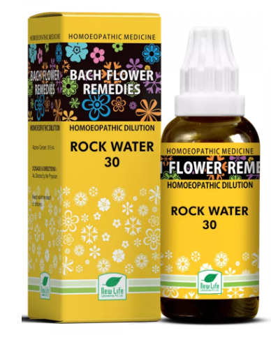 New Life Bach Flower Rock Water 30 remedy for emotional flexibility and inner balance