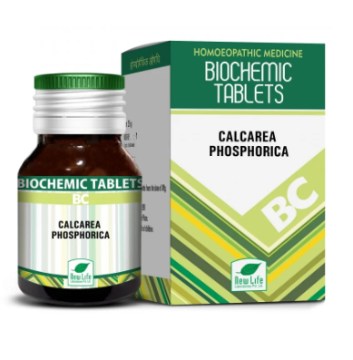 New Life Calcarea Phosphorica 6xBiochemic Tablets for bone growth and teething support
