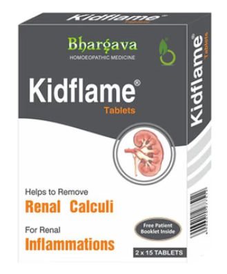 Bhargava Kidflame Tablets – Homeopathic Remedy for Urinary Tract and Kidney Health