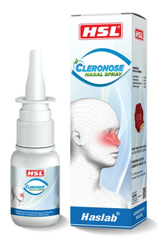 Haslab Cleronose Nasal Spray bottle – homeopathic nasal spray for sinusitis, allergies, and nasal blockage