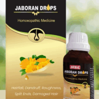 Haslab Jaboran Drops bottle – natural homeopathic remedy for hair fall and dandruff control