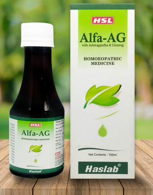 Haslab Alfa-AG With Ashwagandha & Ginseng Tonic – Natural Energy & Strength Supplement