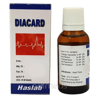 Haslab Diacard Drop – Homeopathic Heart Tonic for Cardiac Support and Palpitations