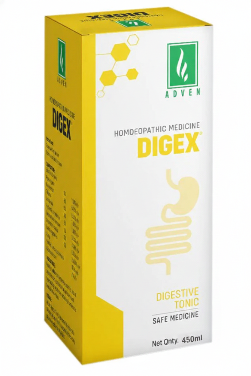 Adven Digex Forte Syrup 450 ml for gas bloating flatulence and digestive relief