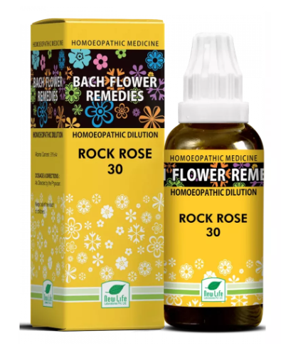 New Life Bach Flower Rock Rose 30 for panic relief and emotional stability