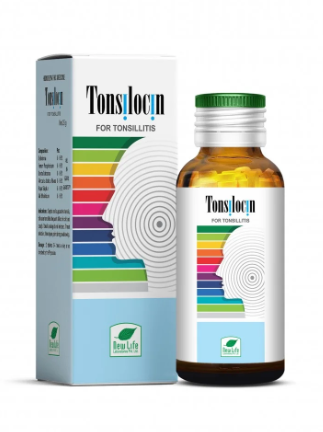 New Life Tonsilocin Tablets for tonsil inflammation and sore throat relief