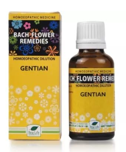 New Life Bach Flower Gentian 30 for discouragement and emotional resilience