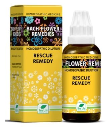 New Life Bach Flower Rescue Remedy 30 for stress relief and emotional balance