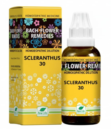 New Life Bach Flower Scleranthus 30 for indecision and mental clarity