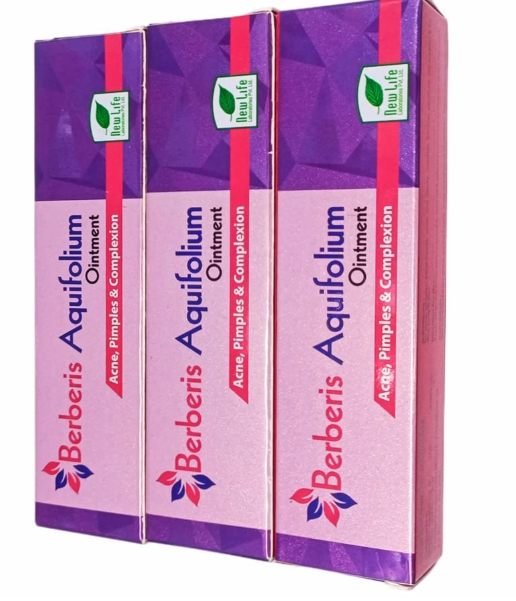 New Life Berberis Aquifolium Ointment for acne, pimples and clear complexion