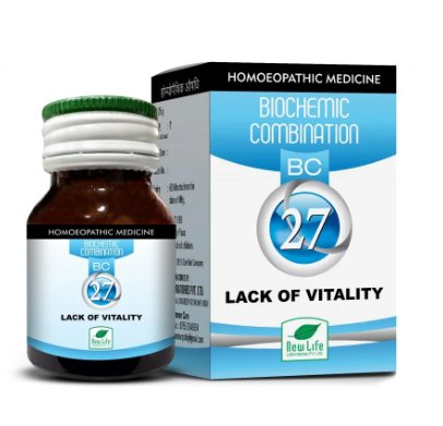 New Life Bio Combination No.27 Lack Of Vitality tablets for weakness and low energy