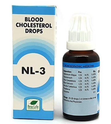 New Life NL-3 Blood Cholesterol Drops for cholesterol balance and better digestion