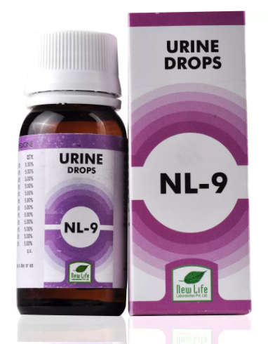 New Life NL-9 Urine Drops for UTI, painful urination and urinary sediments