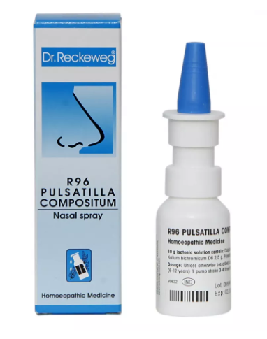 Dr. Reckeweg R 96 Pulsatilla Compositum Nasal Spray for nasal congestion and sinus relief