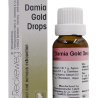 Dr. Reckeweg Damia Gold Drops for general weakness and vitality support