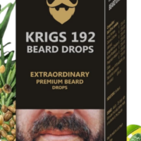 Krigs 192 homeopathic beard growth drops for thicker stronger beard hair