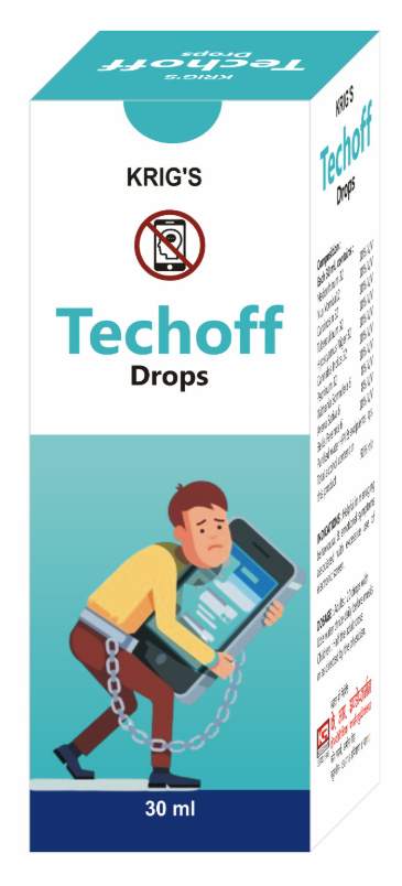 Krigs Techoff Drops for screen addiction behavioural balance support