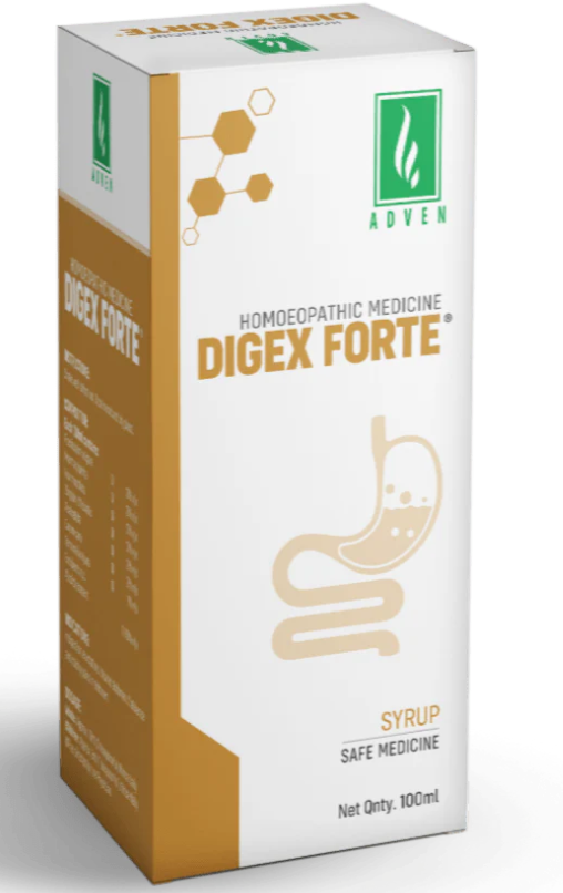 Adven Digex Forte Syrup 450 ml for gas bloating flatulence and digestive relief