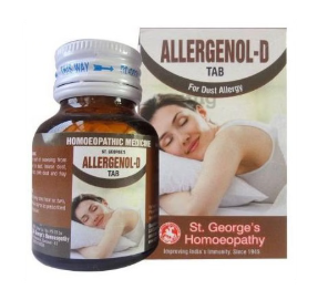 St. George’s Allergenol-D Tablet for dust allergy and sneezing relief