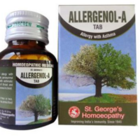 St. George’s Allergenol-A homeopathic tablets for allergy sneezing and cough