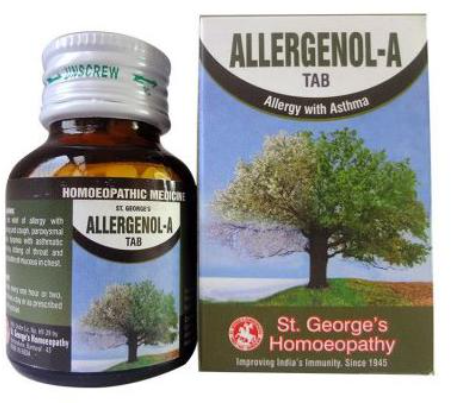St. George’s Allergenol-A homeopathic tablets for allergy sneezing and cough