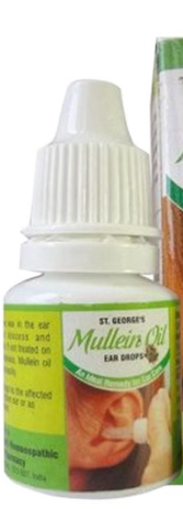 St. George’s Mullein Oil Ear Drop for ear wax removal and ear hygiene