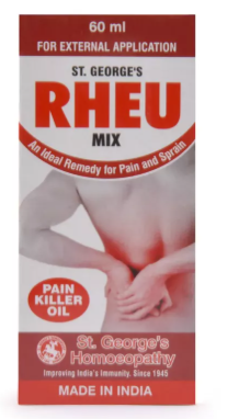 St. George’s Rheu Mix Massage Oil for joint and muscle pain relief