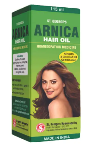 St. George’s Arnica Hair Oil No. 2 for hair fall and dandruff control