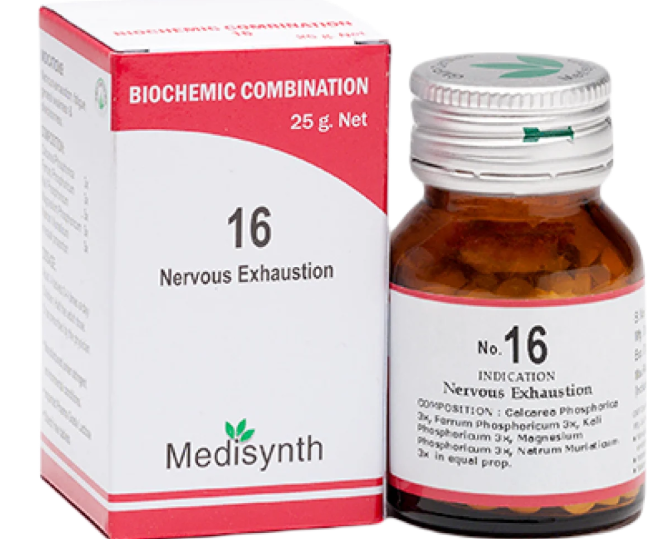 Medisynth Bio-Chemic Combination No.16 exhaustion relief tablets